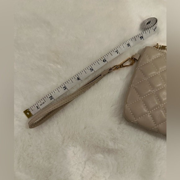 Classic Looking Small Cream Color Wristlet Clutch by Studio Badgley Mischka - Picture 11 of 11